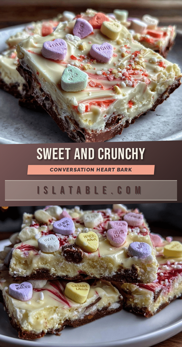 conversation heart bark recipe recipe