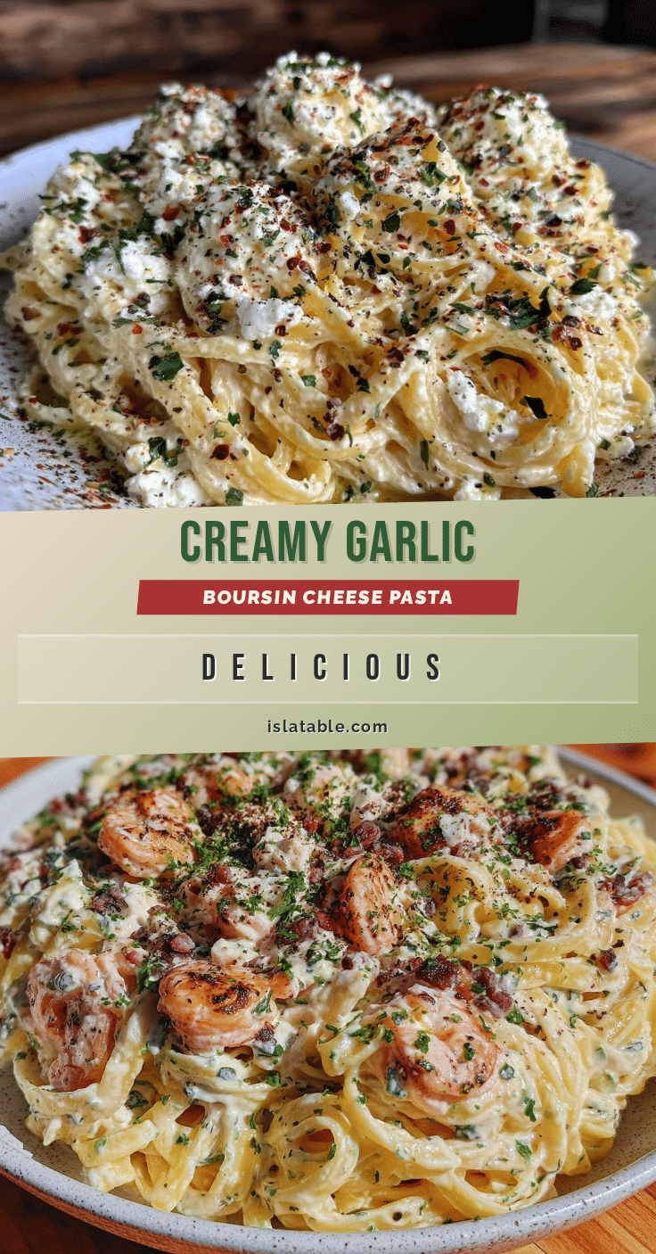 creamy boursin cheese pasta recipe