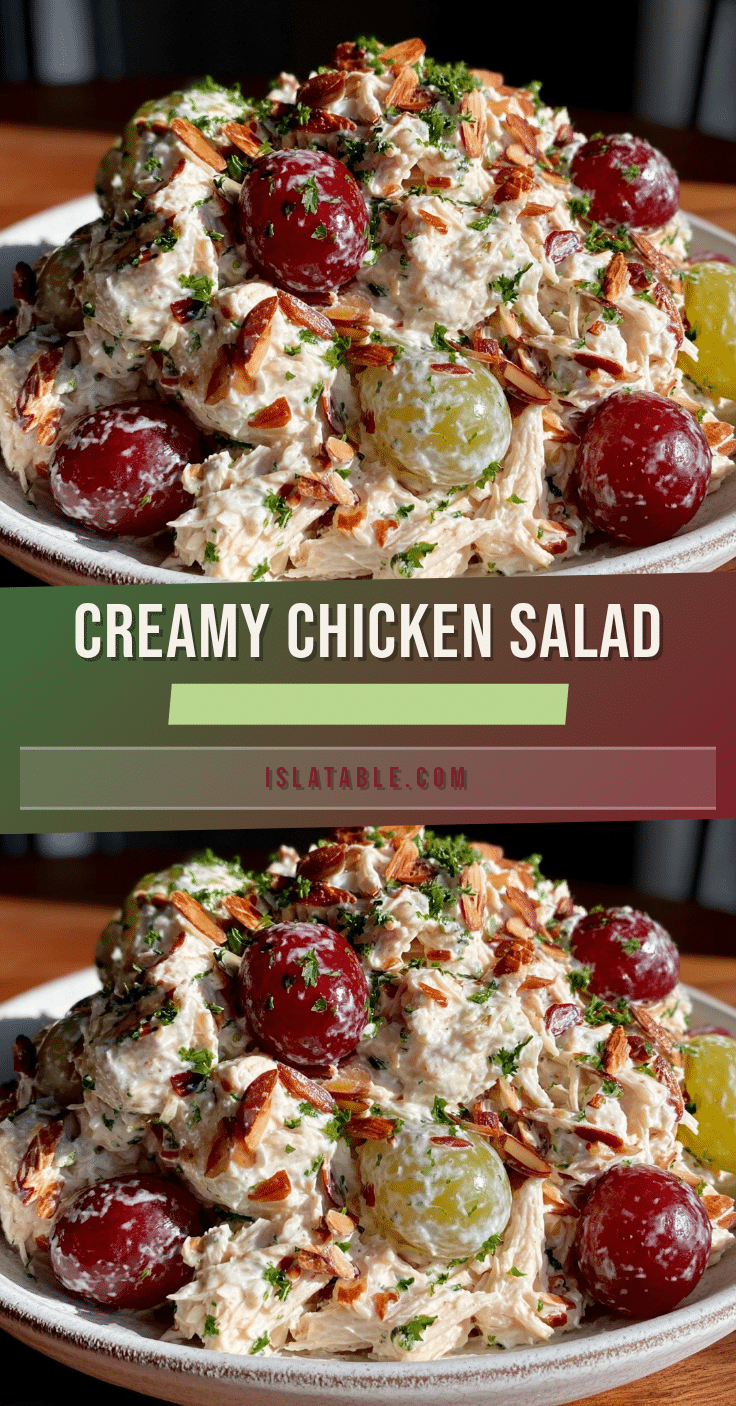 creamy chicken salad with sweet grapes recipe