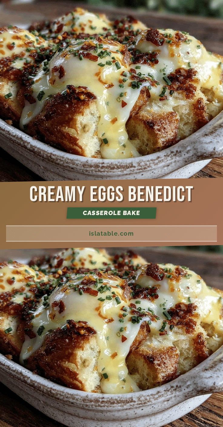 creamy eggs benedict casserole bake recipe
