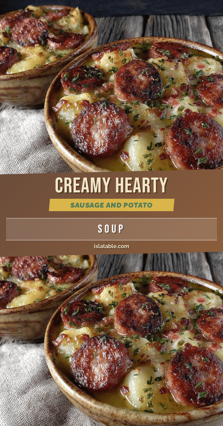creamy hearty sausage and potato soup recipe