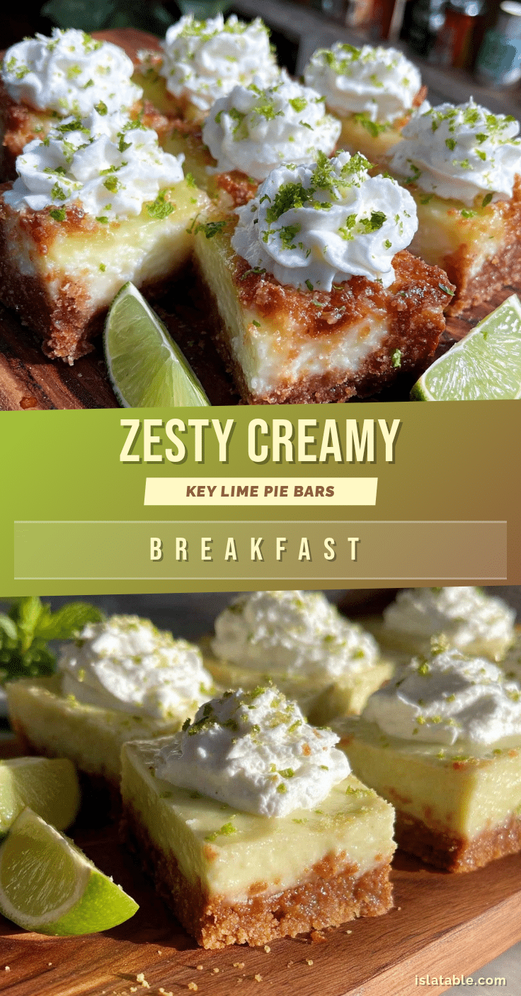 creamy key lime pie bars recipe