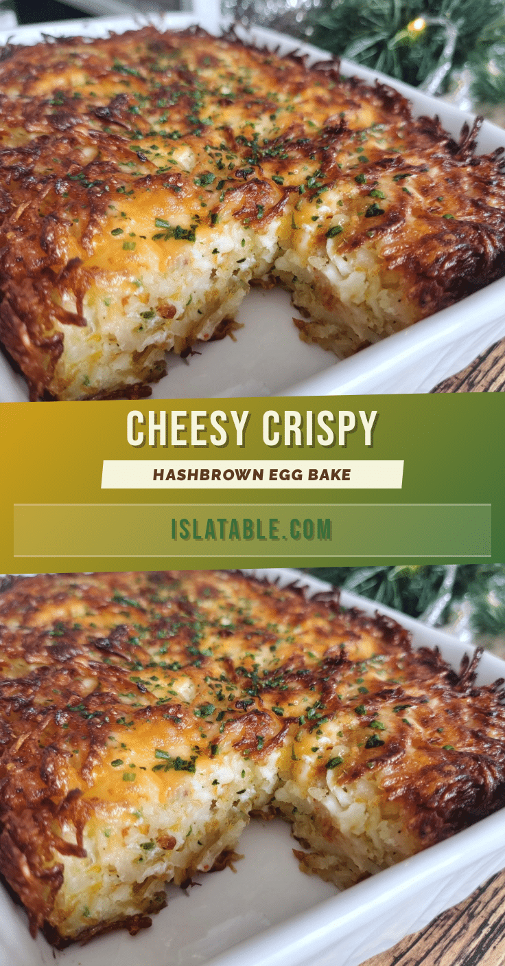 crispy cheesy hashbrown egg bake recipe