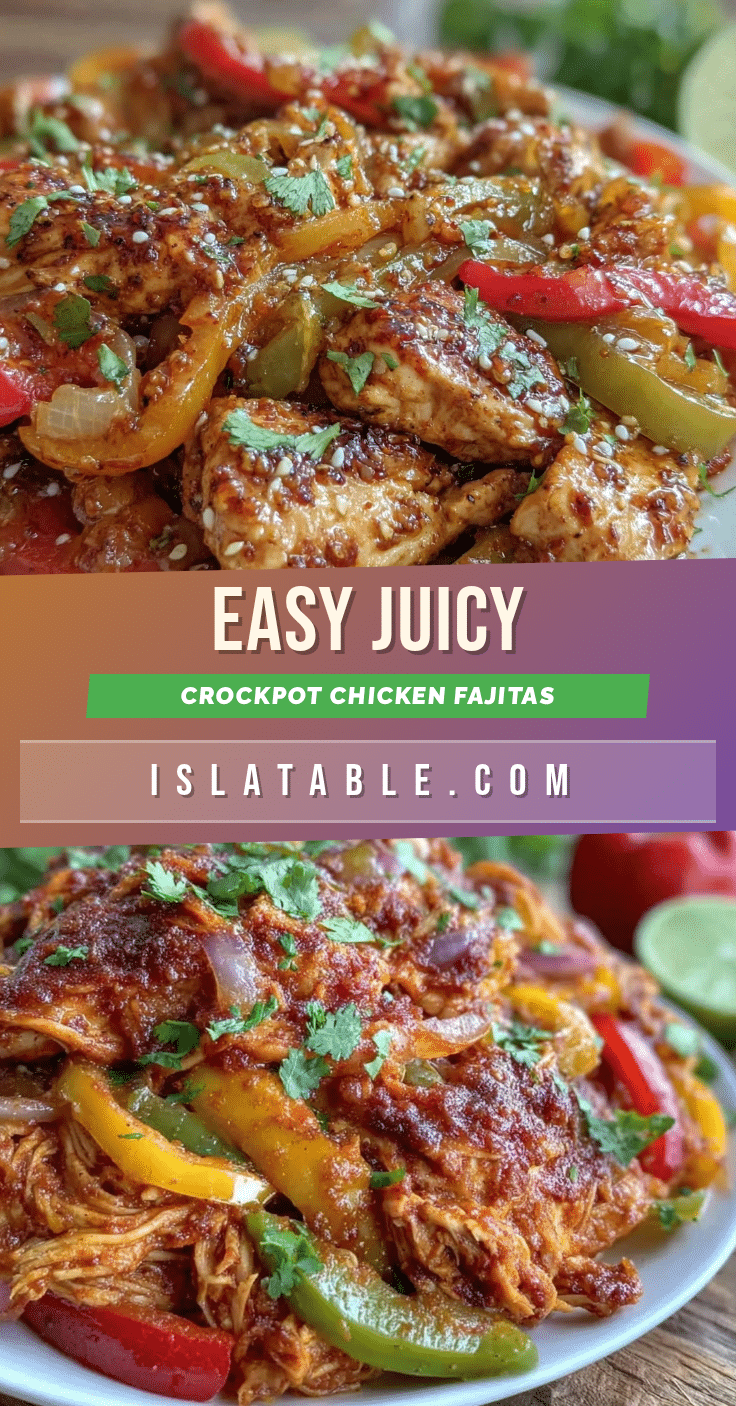 easy juicy crockpot chicken fajitas recipe