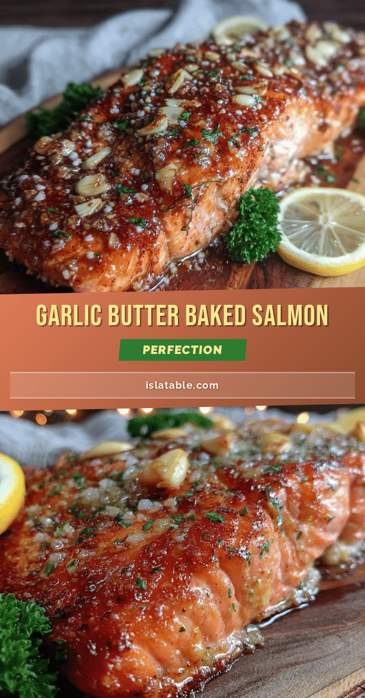 garlic butter baked salmon recipe