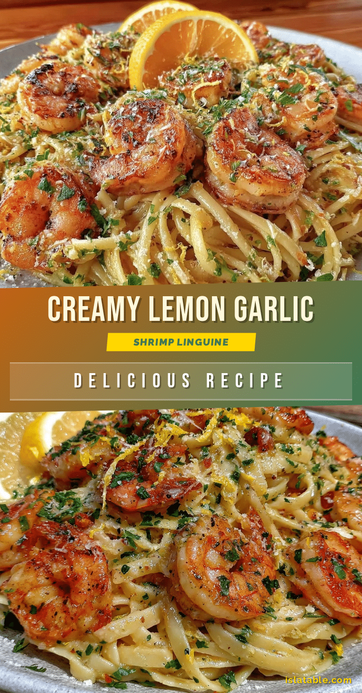 lemon garlic shrimp linguine recipe