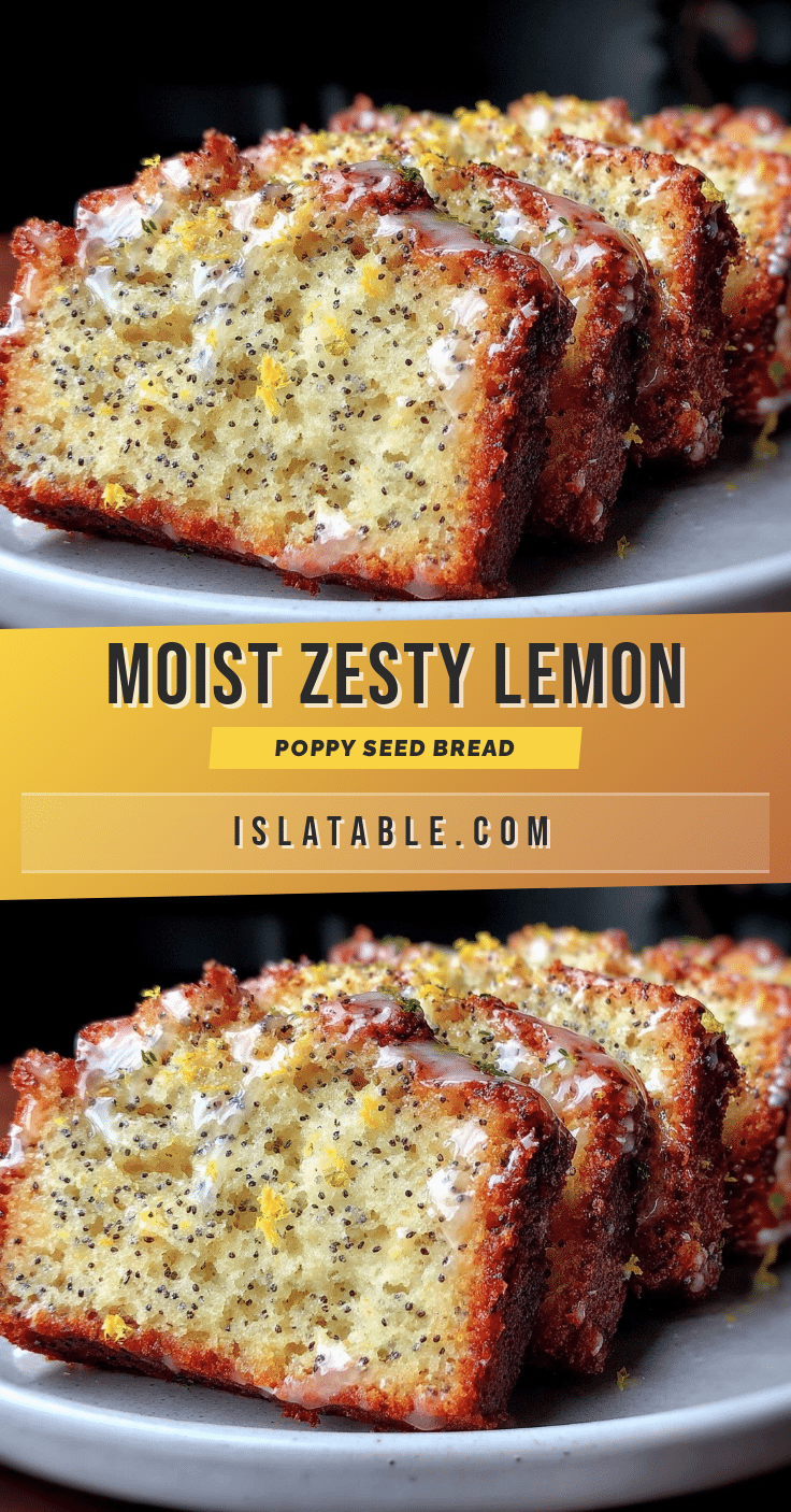 moist lemon poppy seed bread recipe