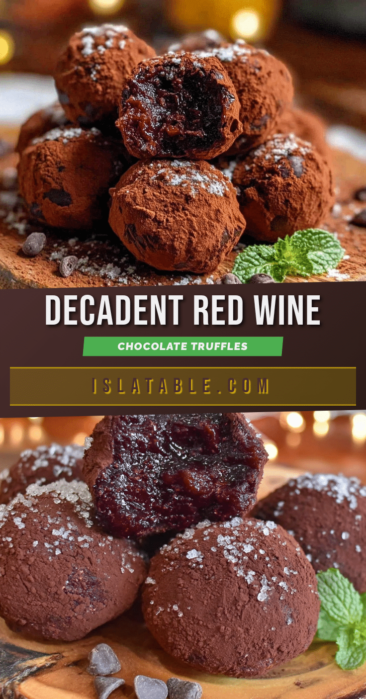 red wine chocolate truffles recipe