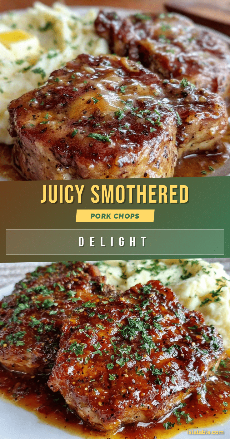 smothered pork chops recipe