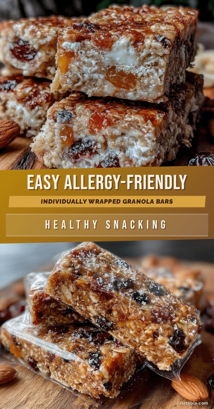 allergy-friendly granola bars recipe