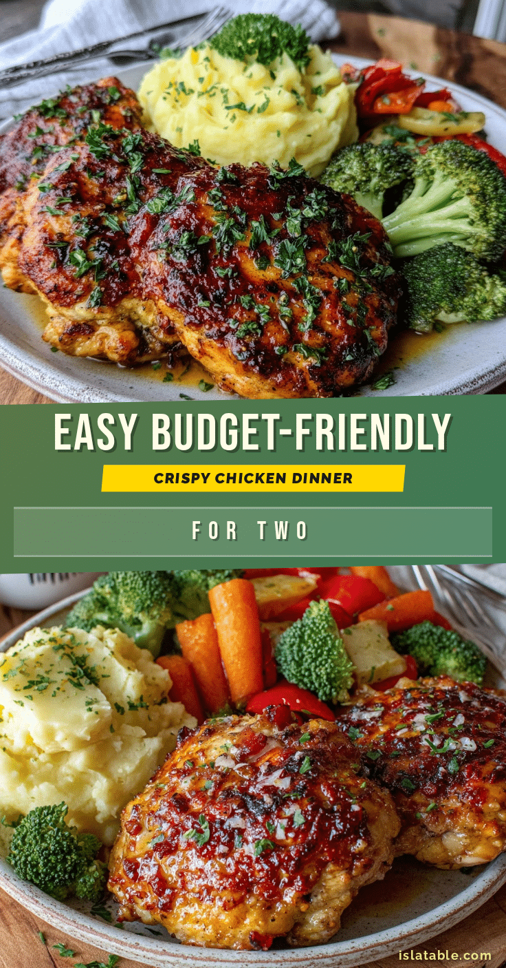 budget-friendly crispy chicken dinner for two recipe