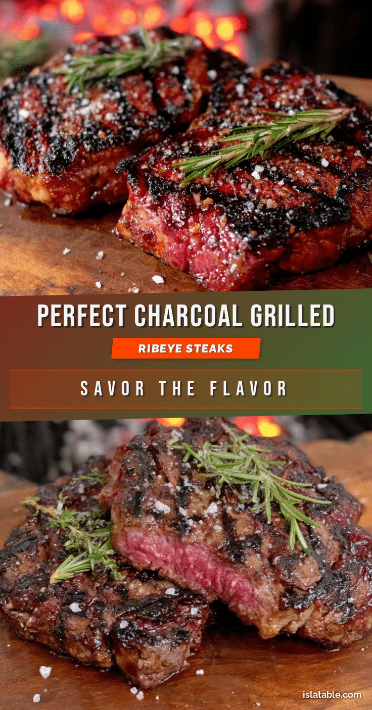 charcoal grill ribeye steaks recipe