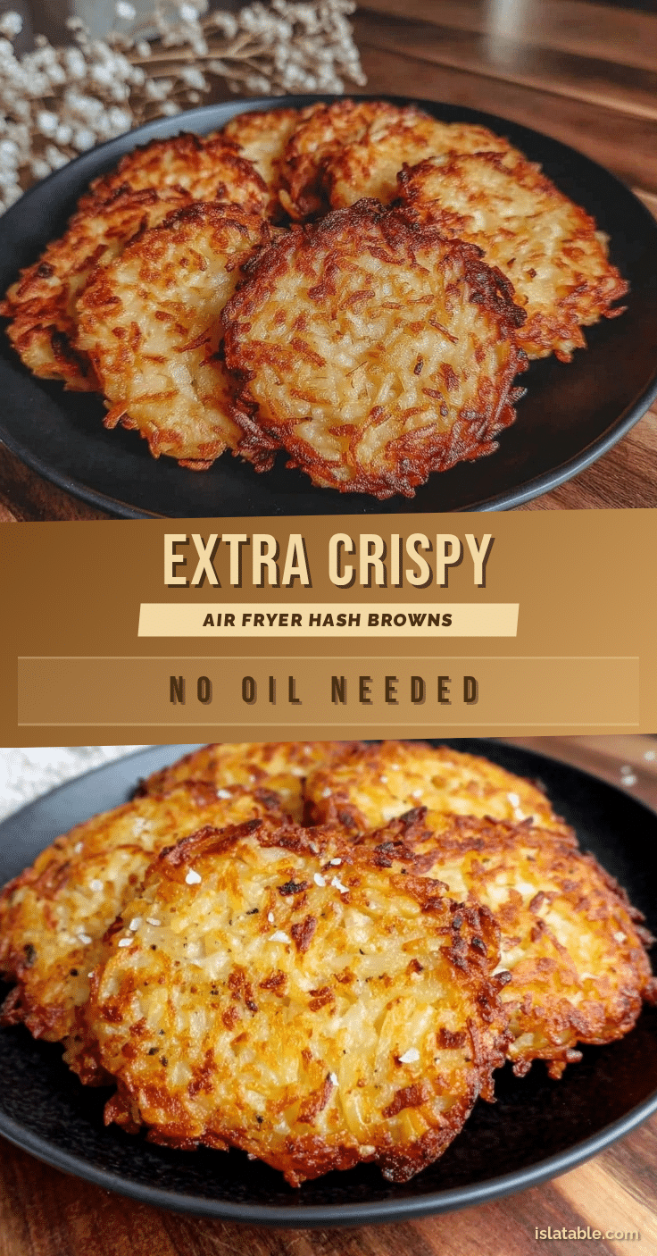 crispy air fryer hash browns without oil recipe