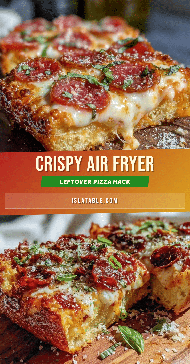 crispy air fryer leftover pizza hack recipe