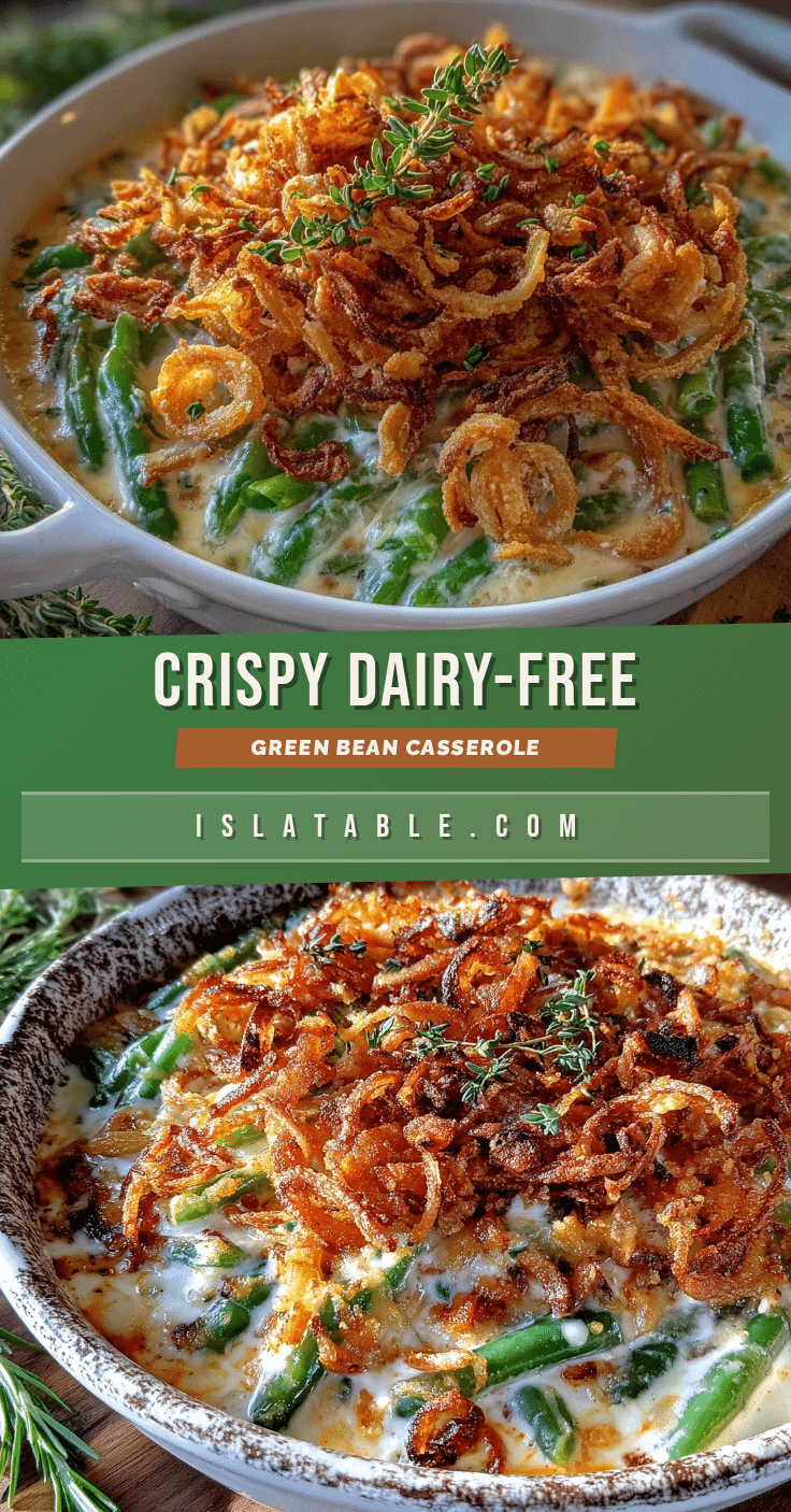 dairy-free green bean casserole recipe