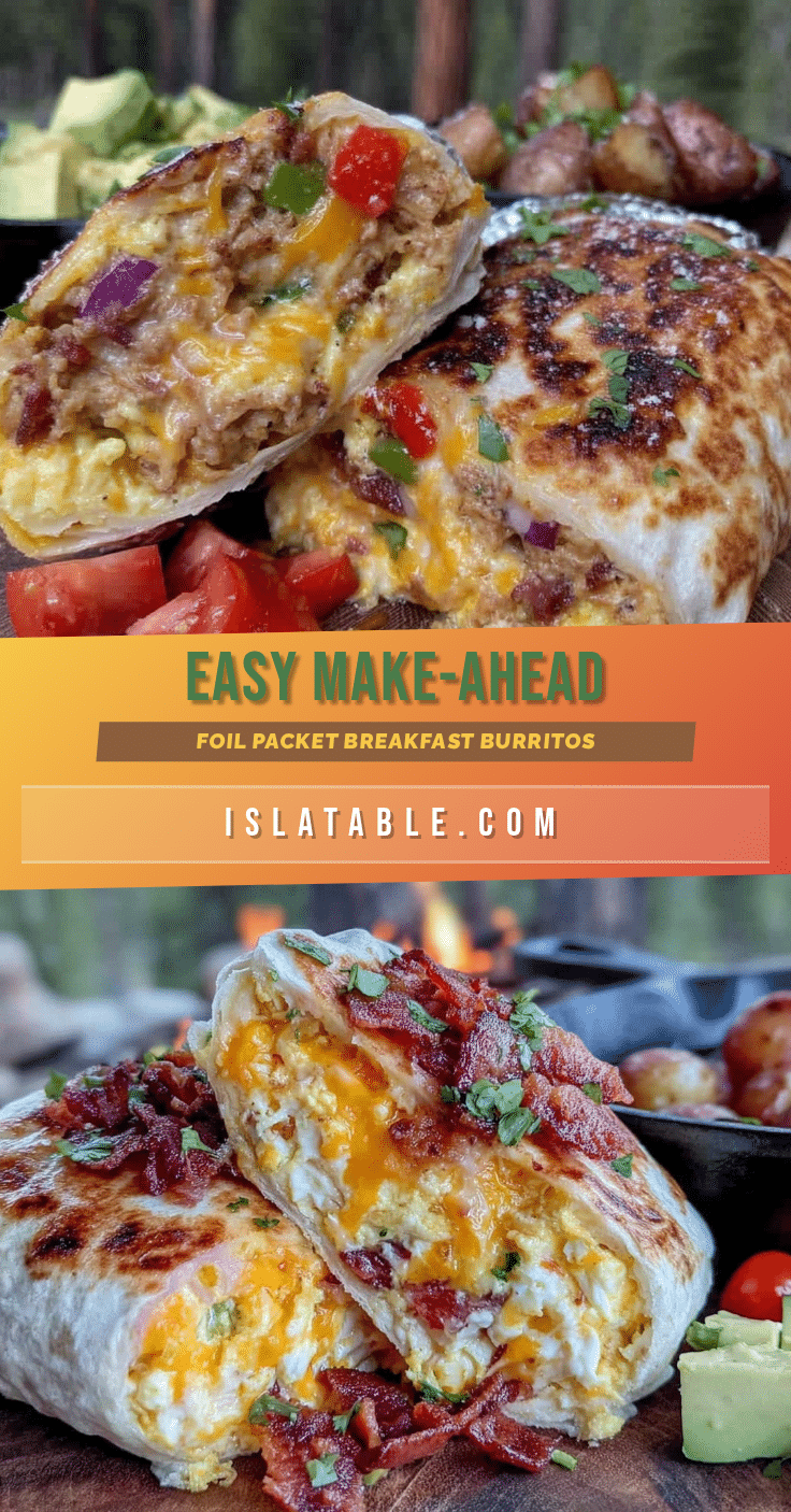 easy foil packet breakfast burritos recipe