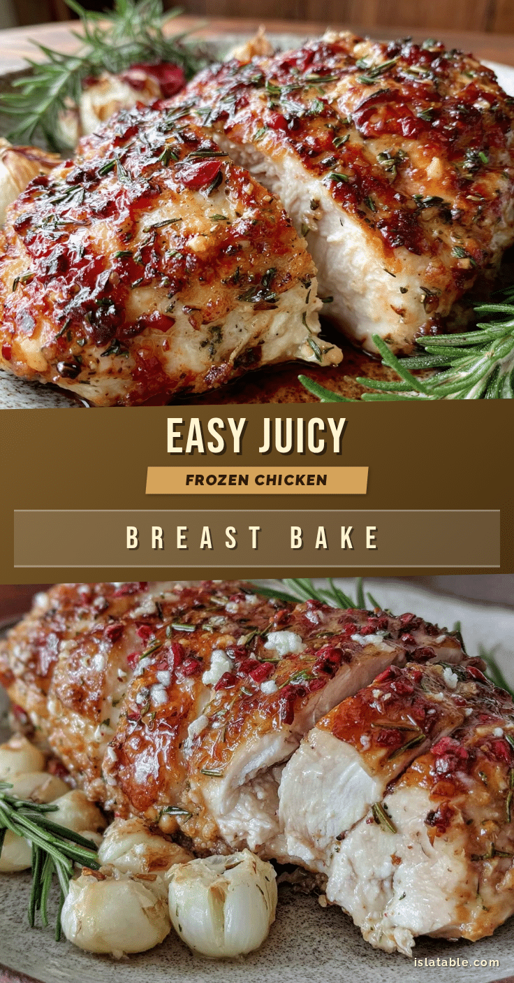 easy juicy frozen chicken breast bake recipe