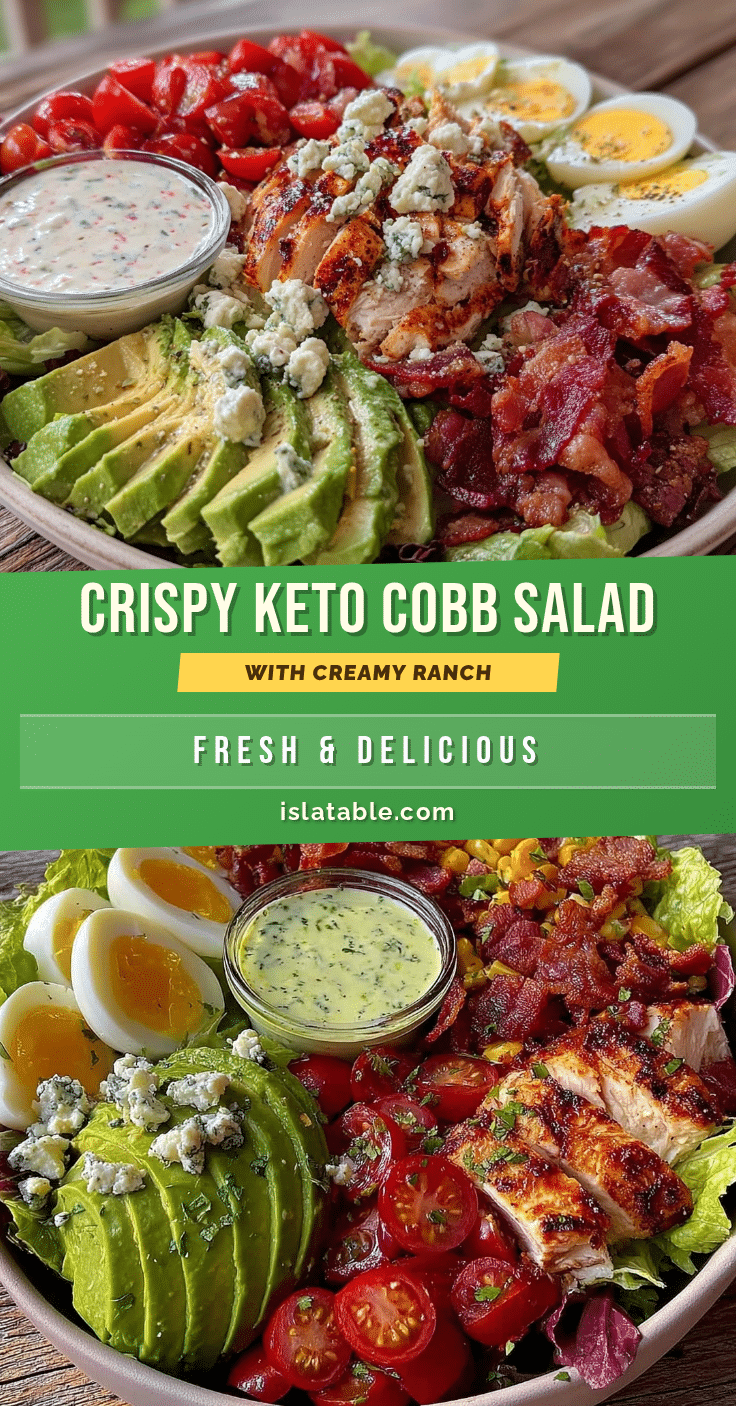 fresh keto-friendly cobb salad recipe