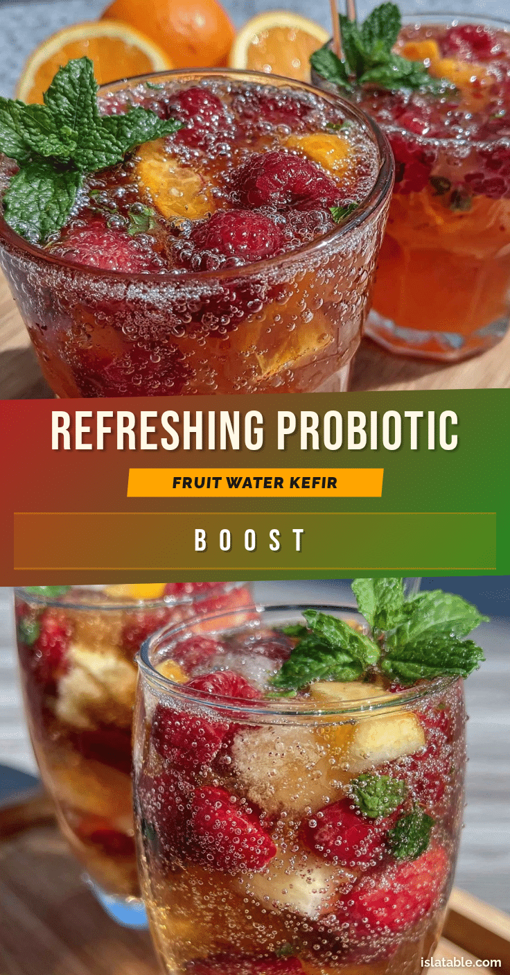 fresh probiotic fruit water kefir recipe