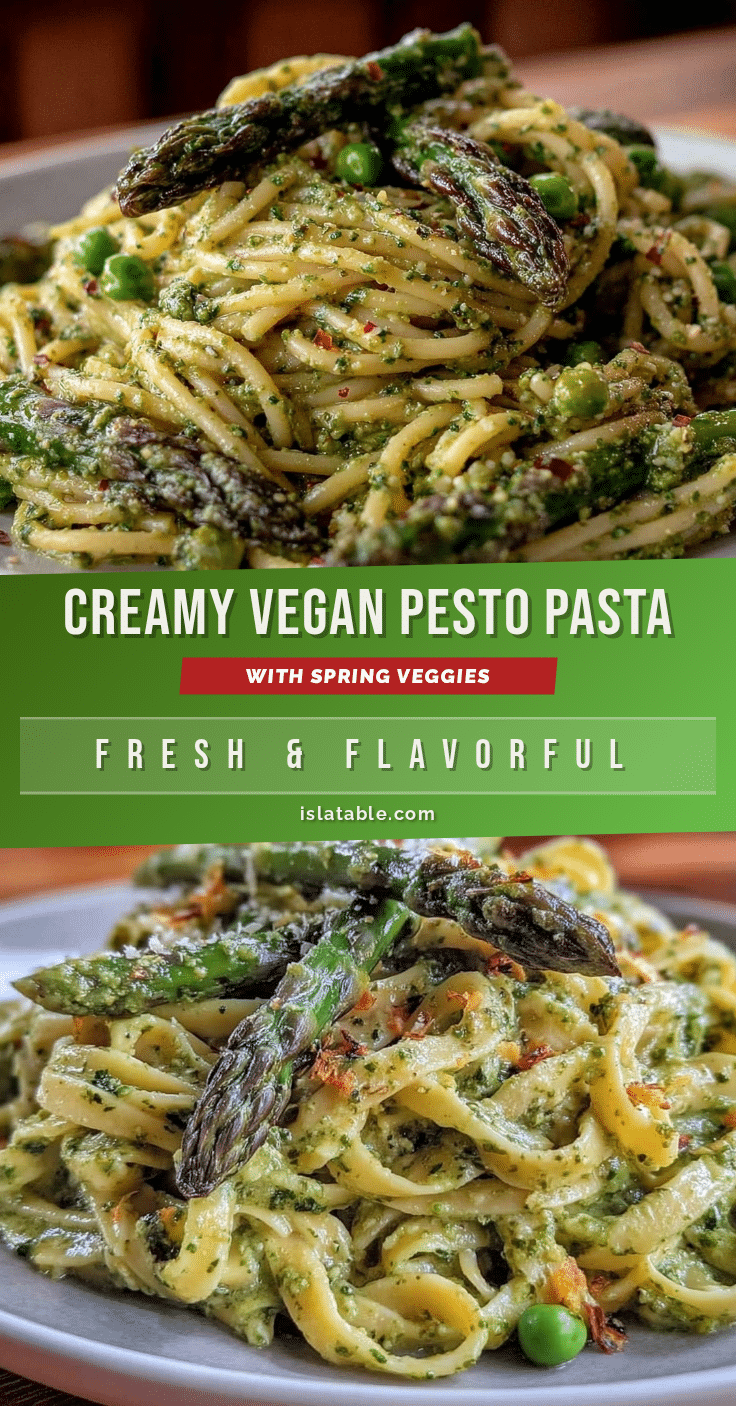 fresh vegan pesto pasta recipe