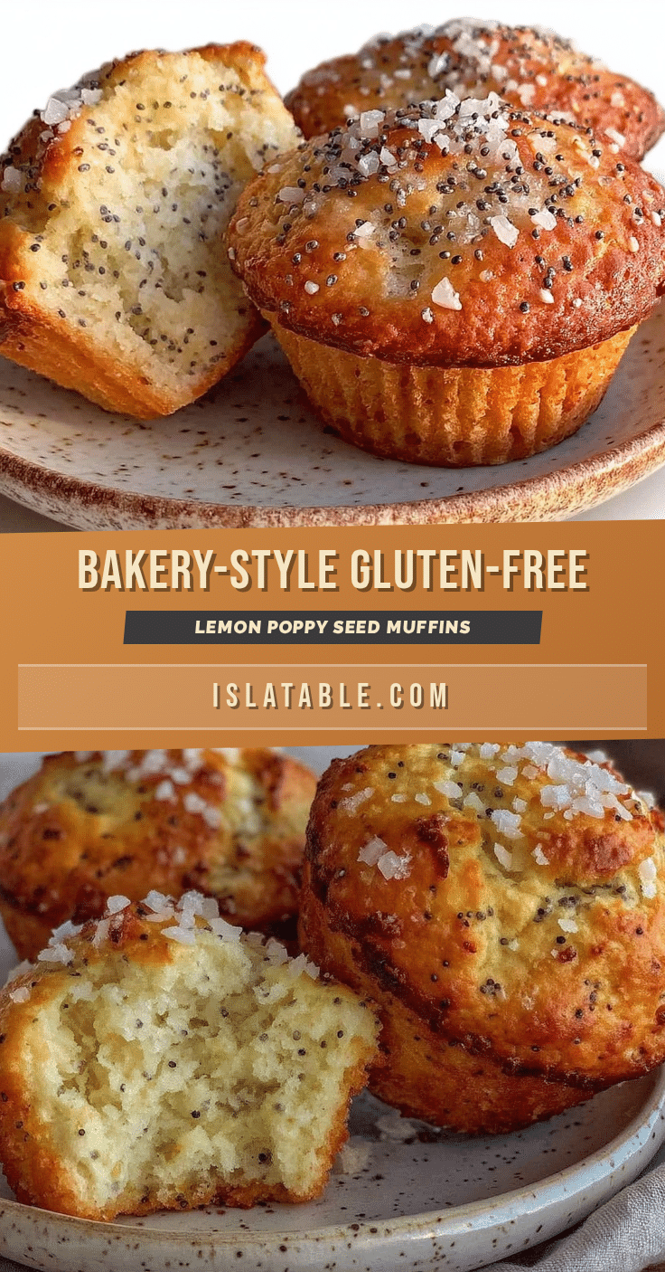 gluten-free lemon poppy seed muffins recipe