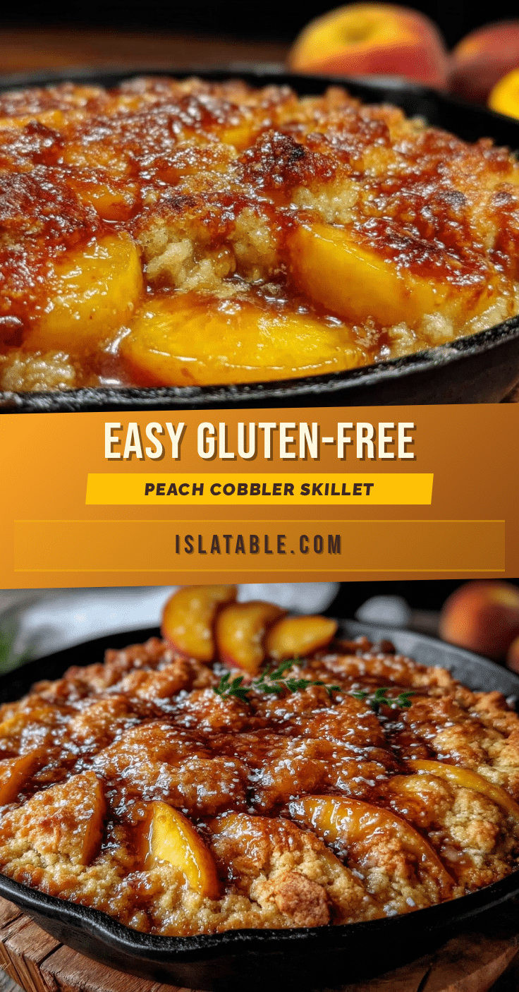 gluten-free peach cobbler skillet recipe recipe