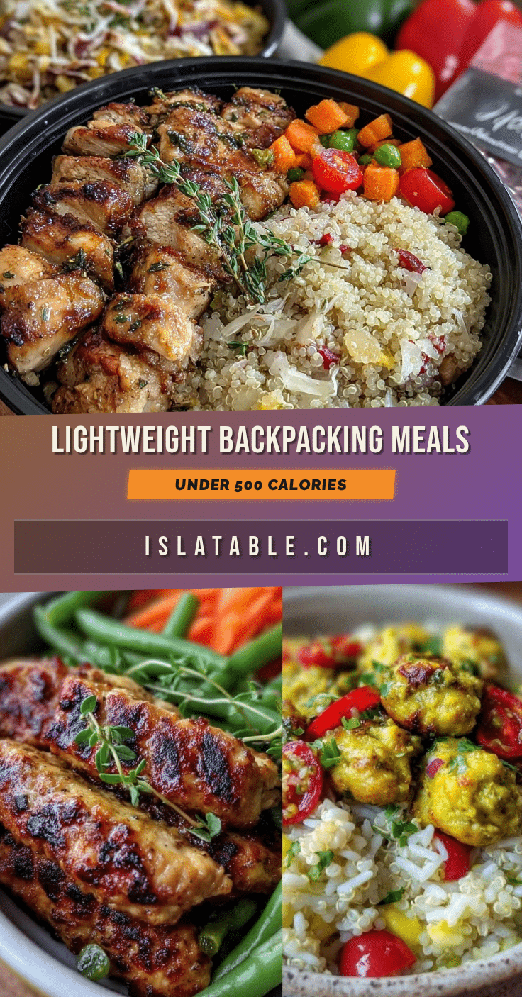 healthy lightweight backpacking meals under 500 calories recipe