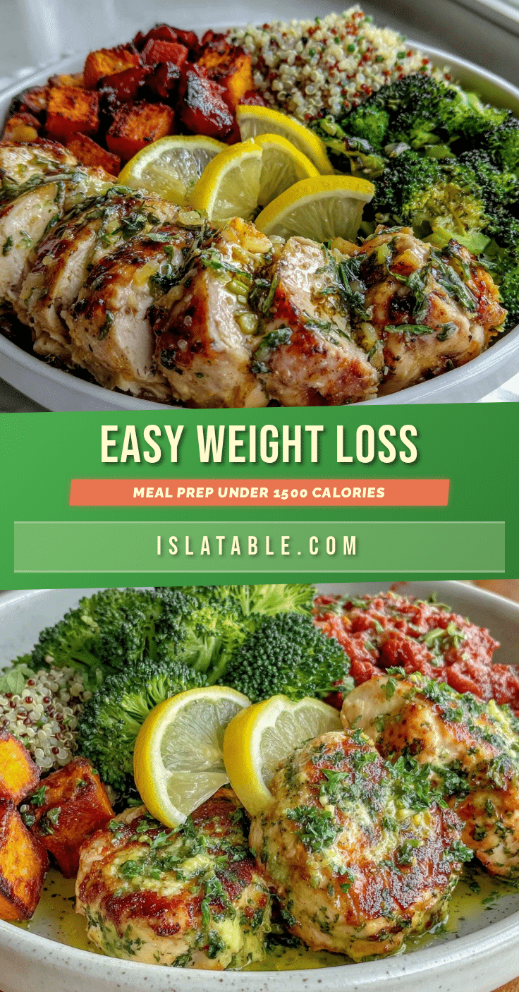 healthy weight loss meal prep under 1500 calories recipe