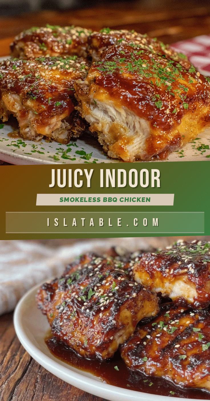indoor smokeless bbq chicken recipe