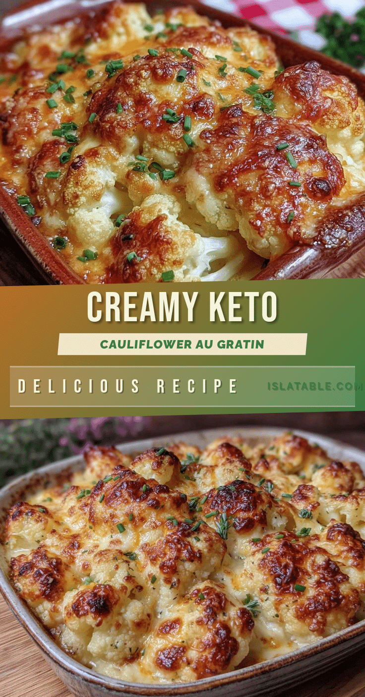 keto-friendly cauliflower au gratin recipe