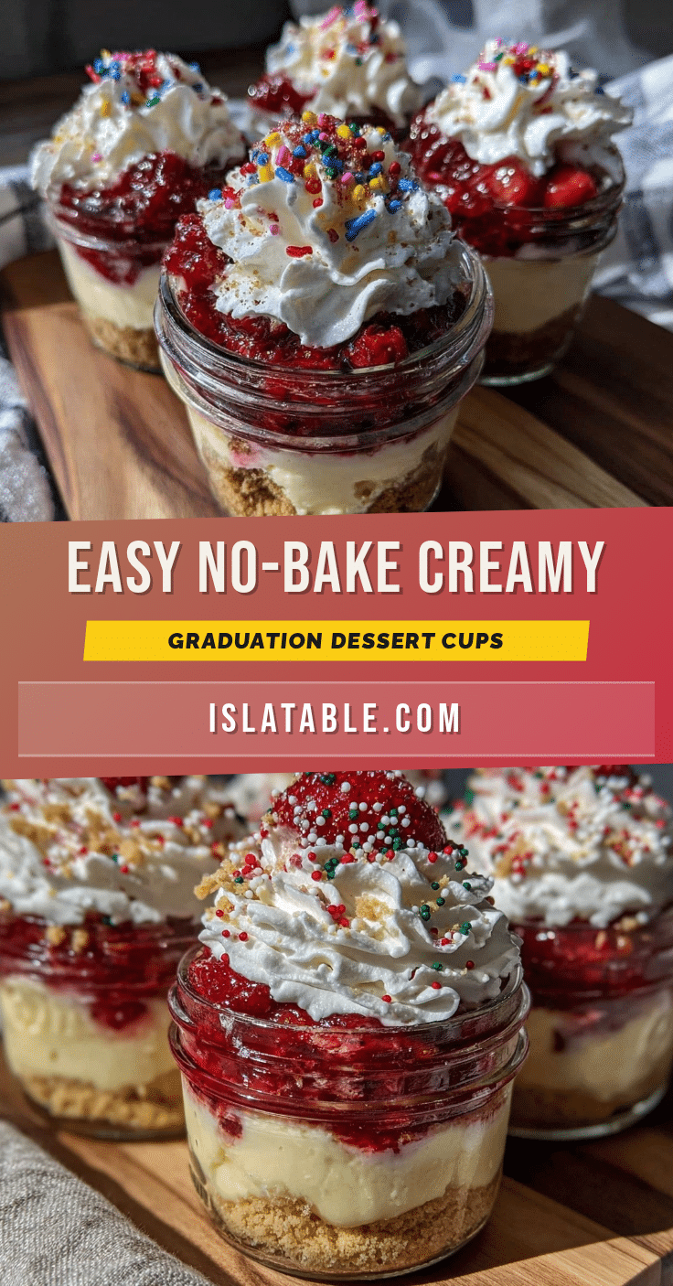 no-bake graduation dessert cups recipe