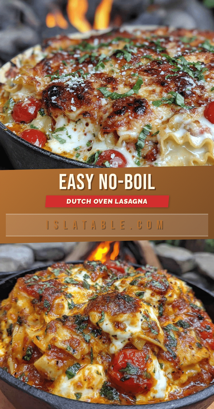 no-boil Dutch oven lasagna recipe