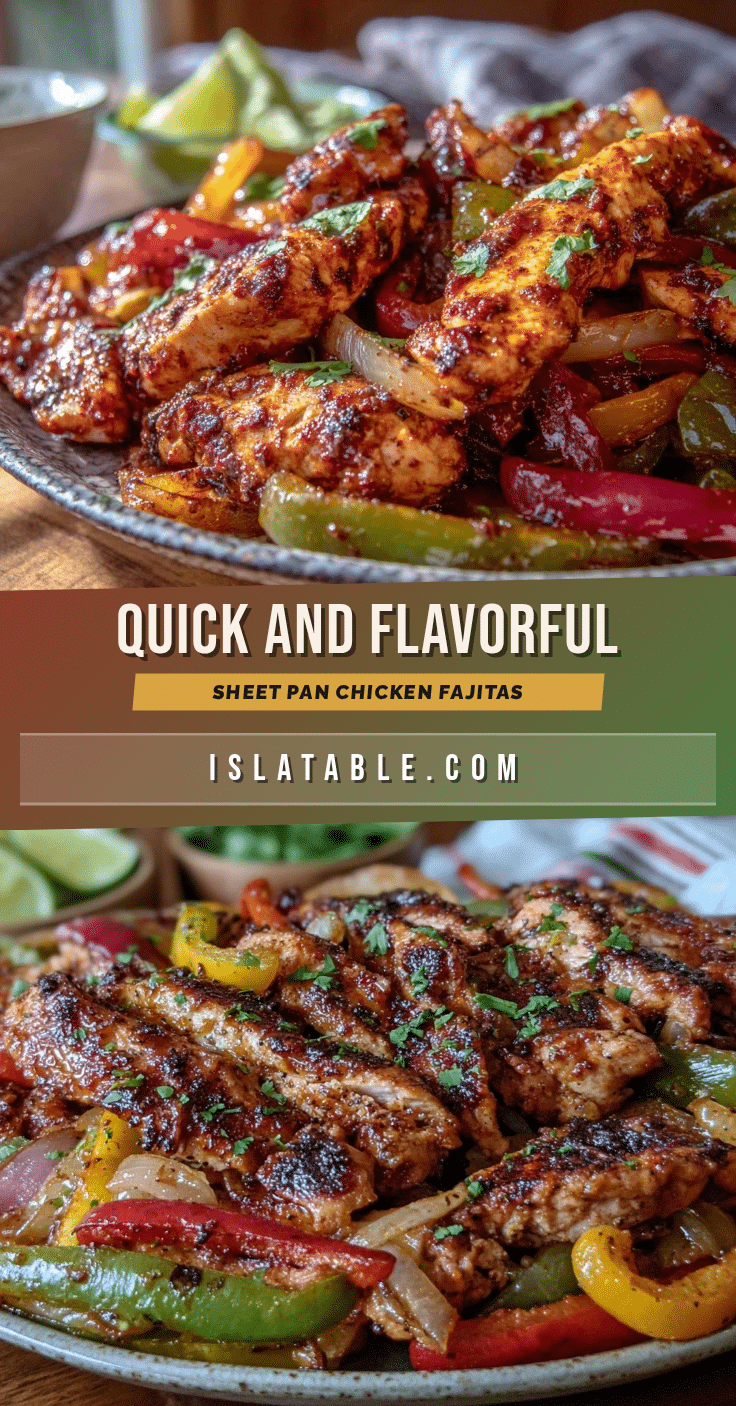 quick sheet pan chicken fajitas for two recipe