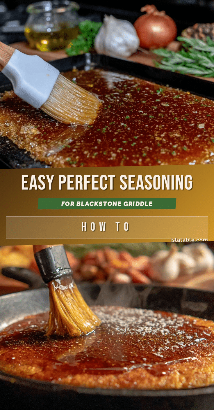 seasoning blackstone griddle first use recipe