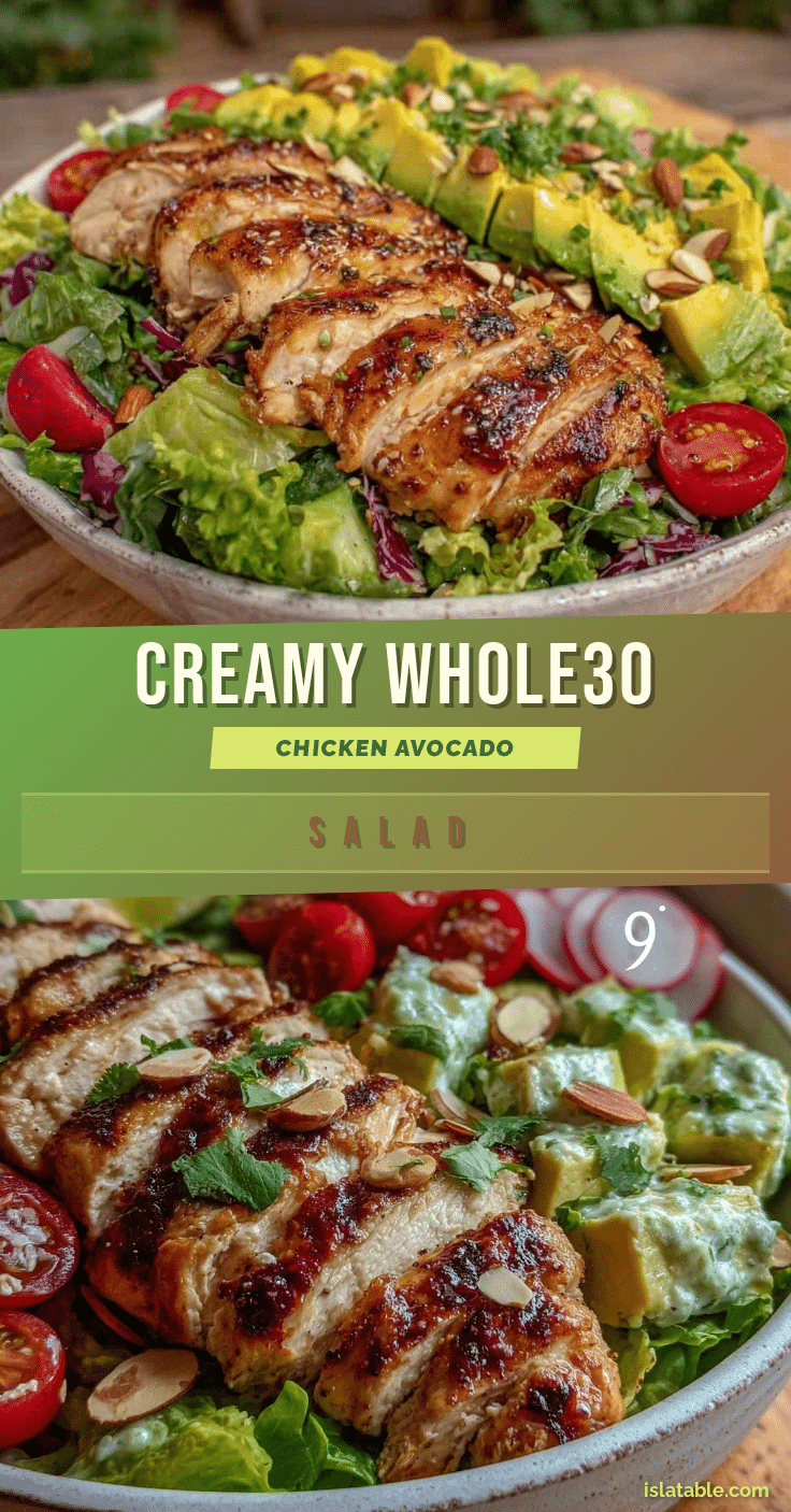 Whole30 chicken avocado salad recipe