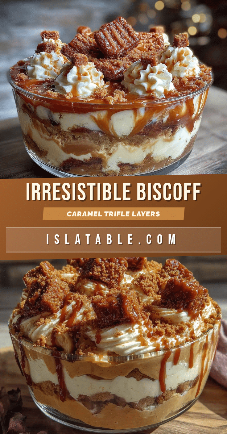 Biscoff Lotus caramel trifle recipe
