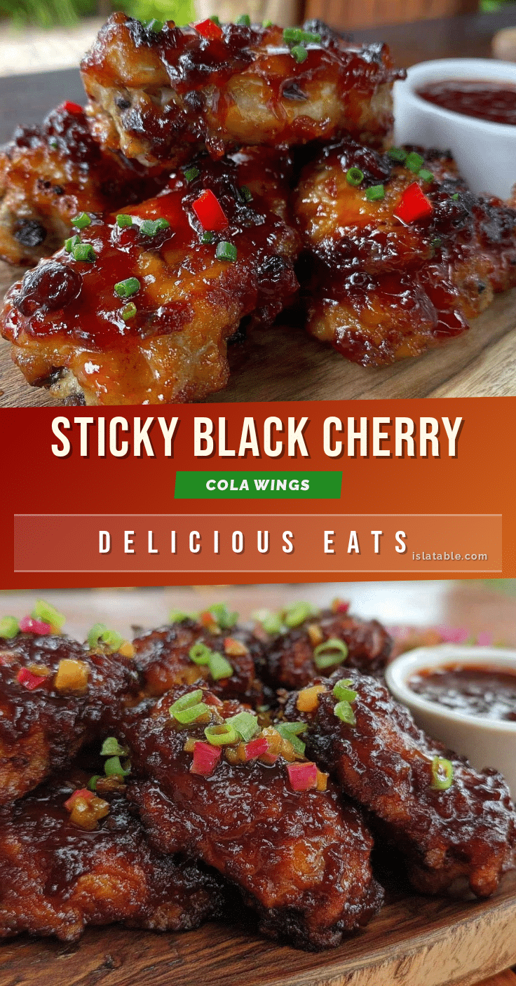 black cherry cola glazed chicken wings recipe