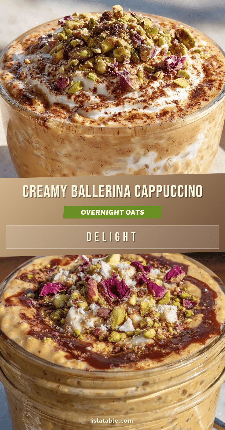 creamy ballerina cappuccino overnight oats recipe