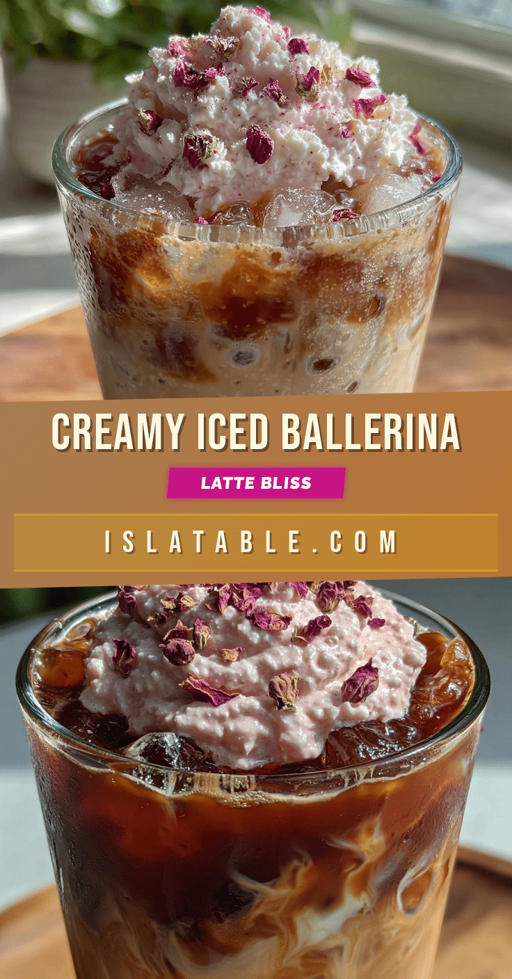 creamy iced ballerina latte recipe