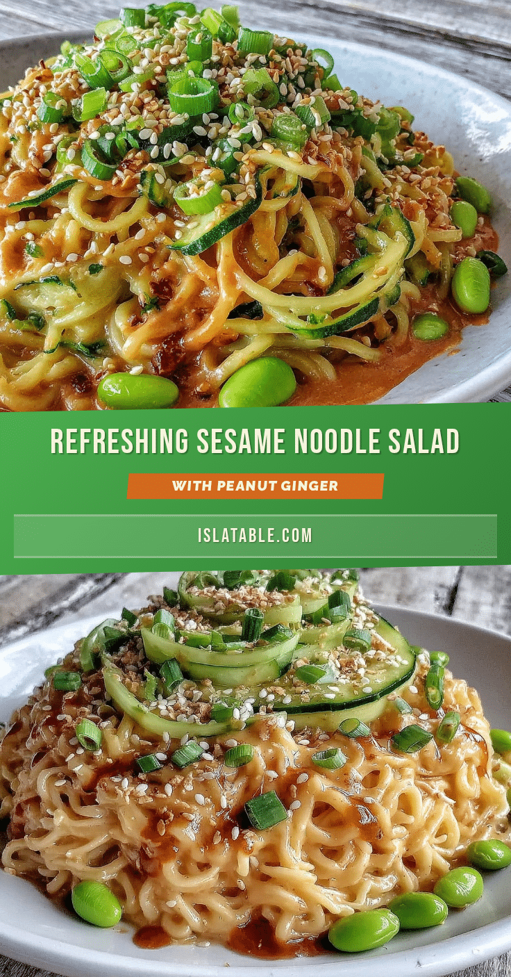 fresh chilled sesame noodle salad recipe