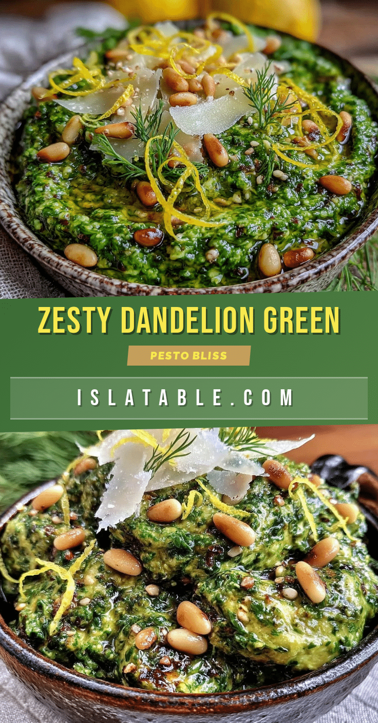 fresh dandelion green pesto recipe