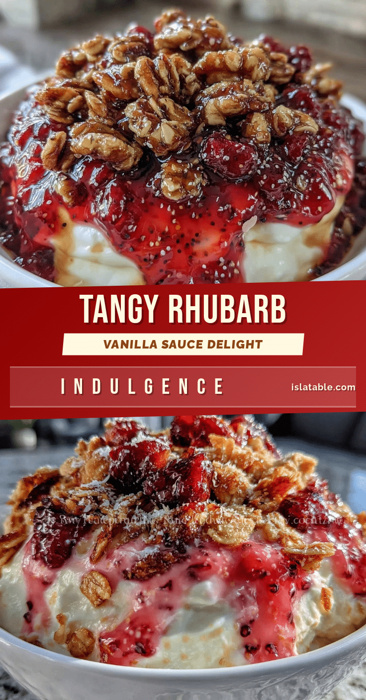 fresh rhubarb vanilla bean sauce recipe