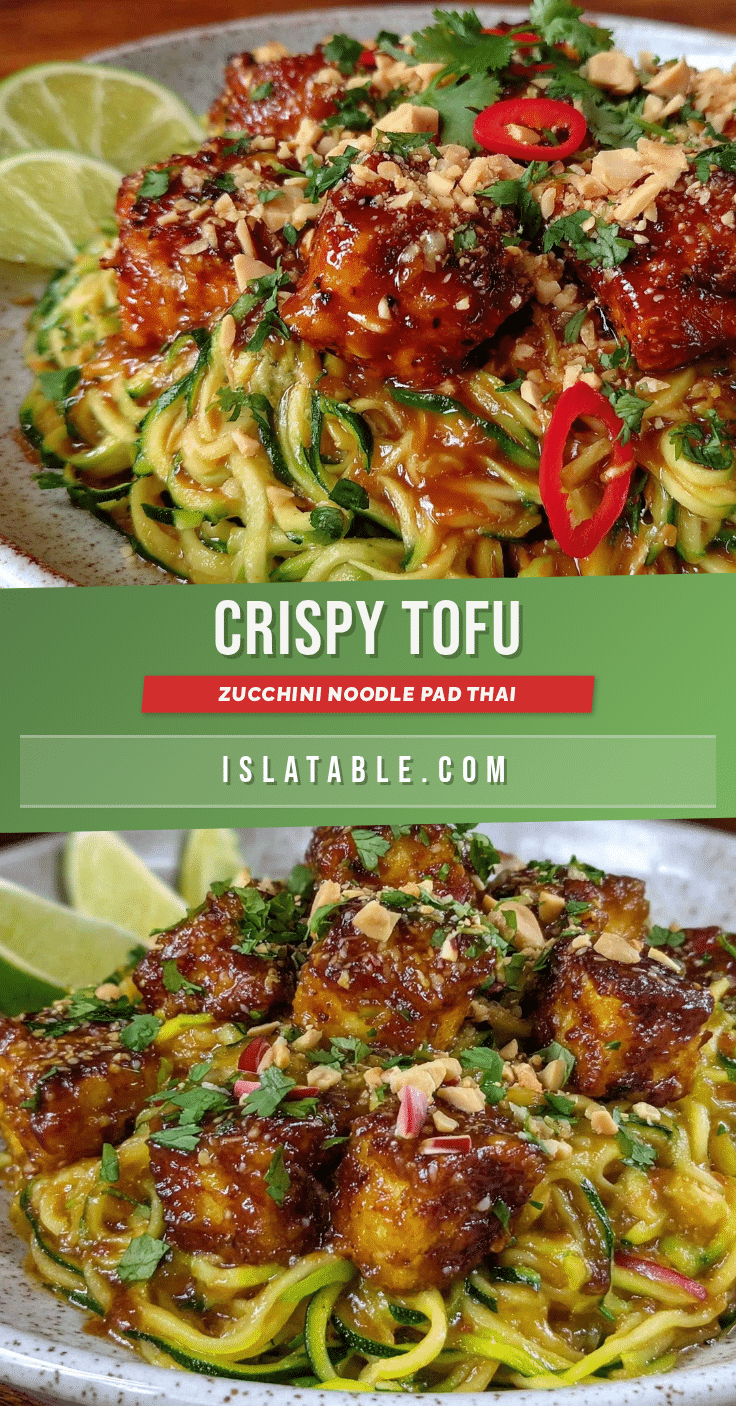 Healthy Zucchini Noodle Pad Thai recipe