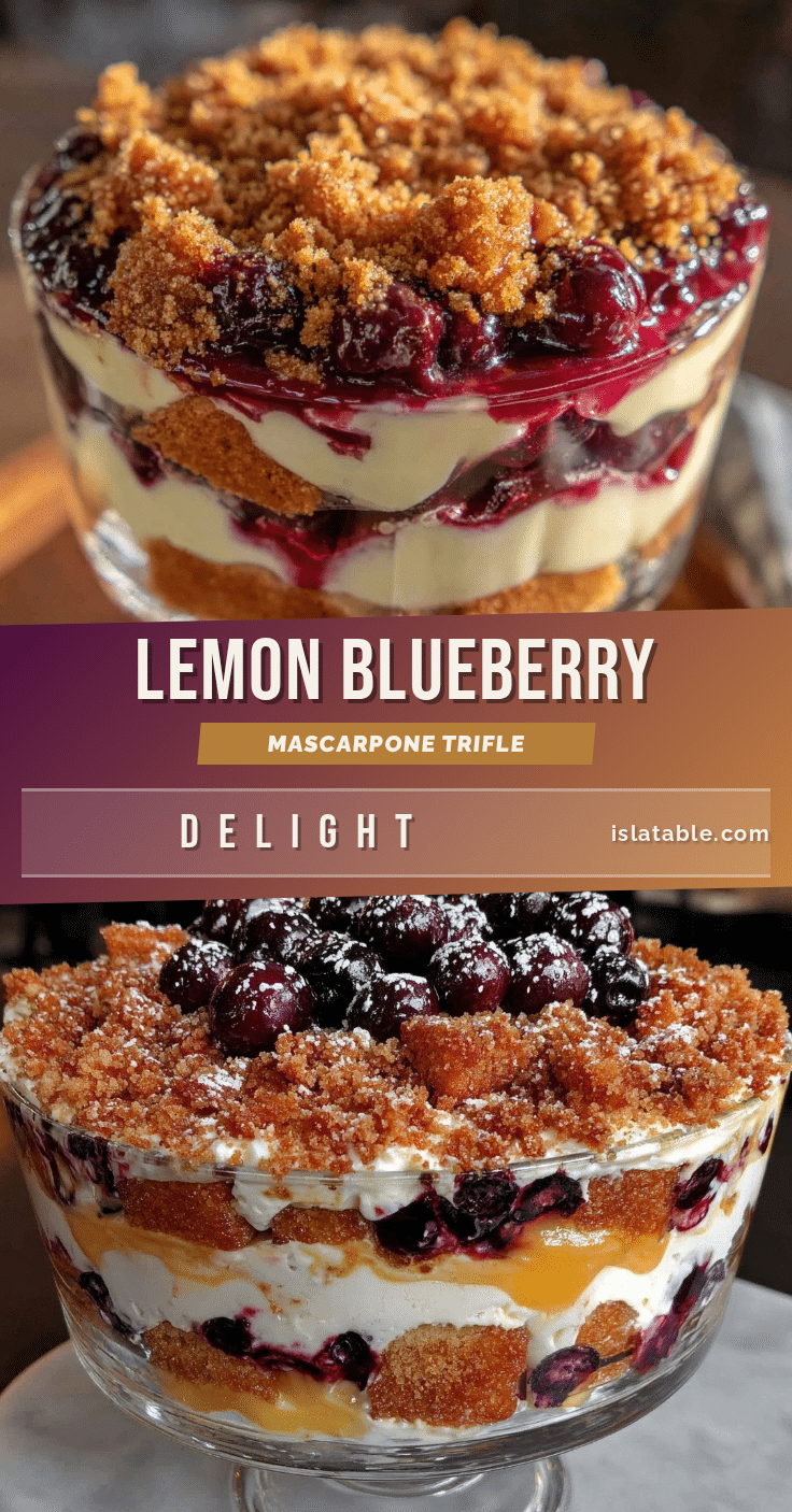 lemon blueberry mascarpone trifle recipe
