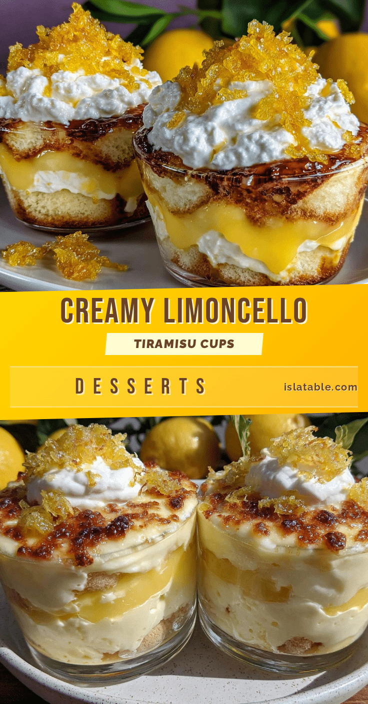 Limoncello Tiramisu Cups recipe