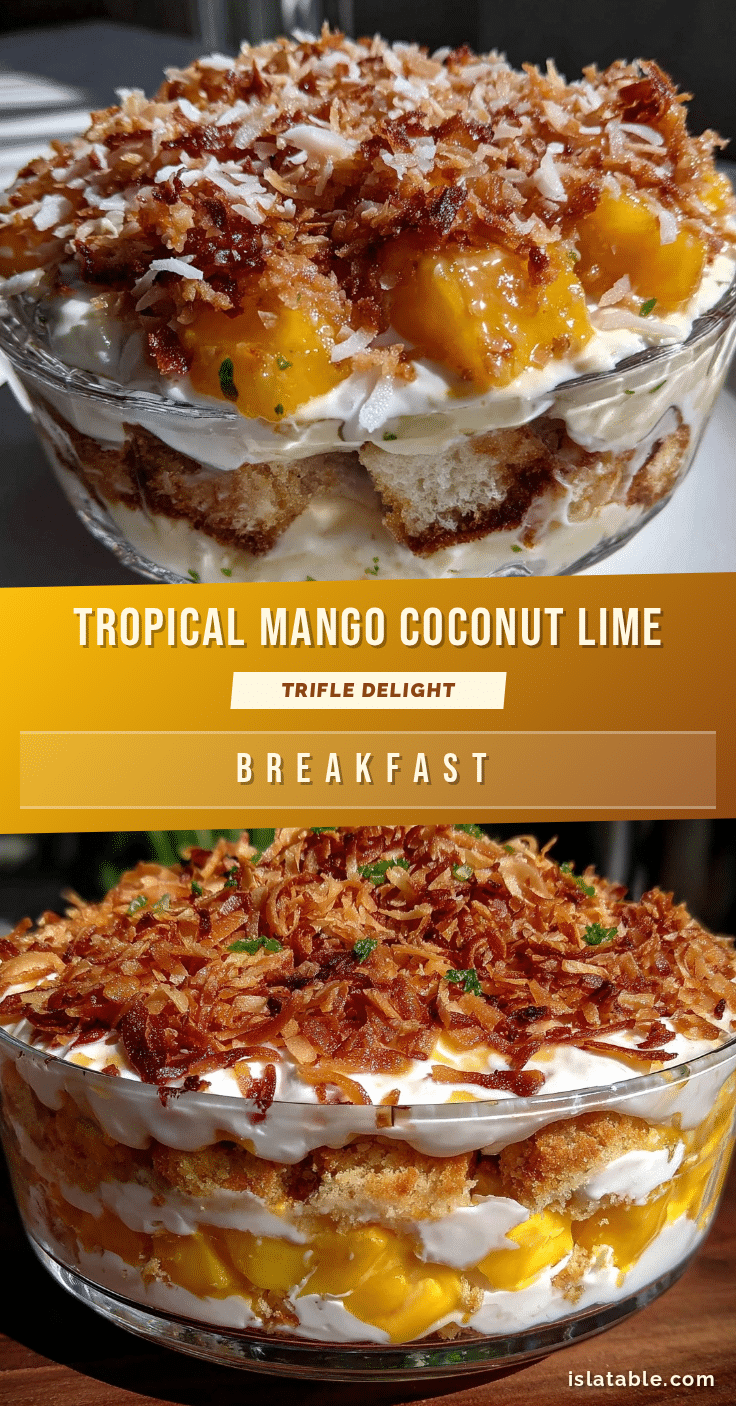 mango coconut lime trifle recipe