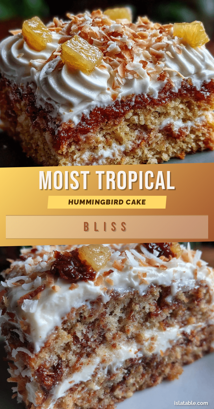 moist tropical hawaiian hummingbird cake recipe