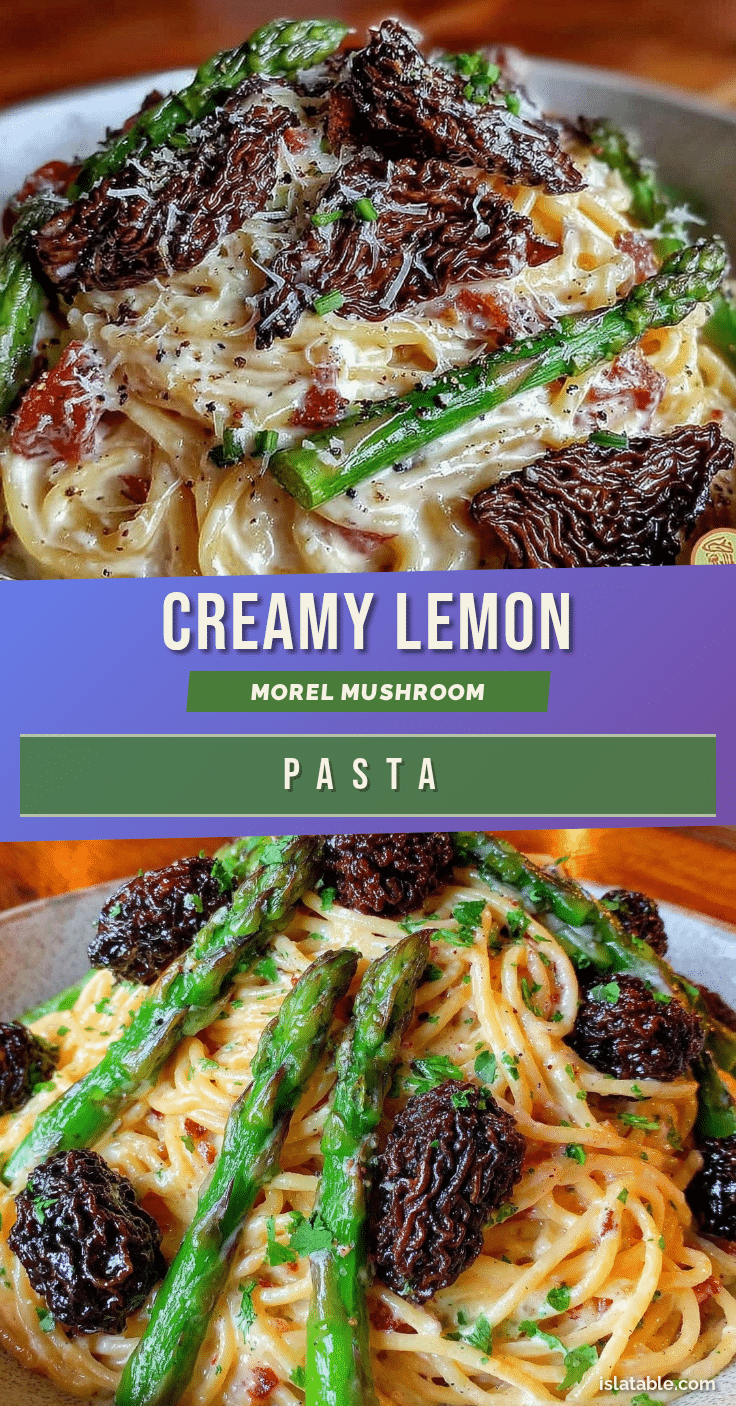 morel mushroom and asparagus pasta recipe