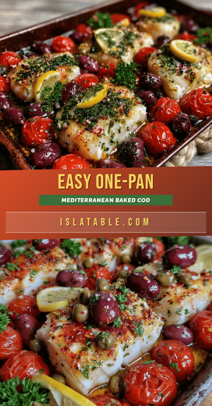 one-pan mediterranean baked cod recipe