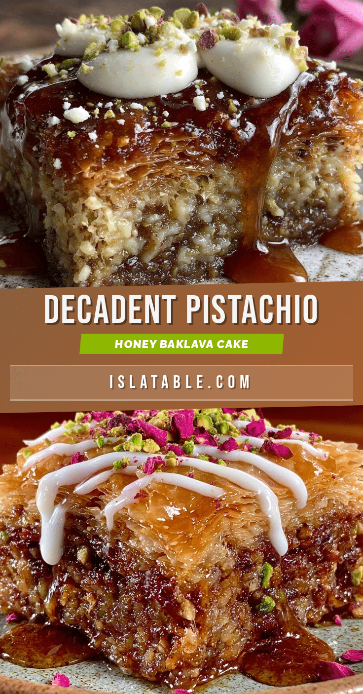 pistachio honey baklava cake recipe